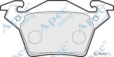 APEC BRAKING pad1077 -  Комплект тормозных колодок, дисковый тормоз